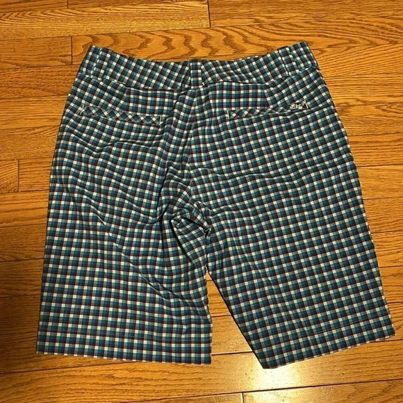[M]Nike Golf Blue Plaid Dri-Fit Golf Shorts Men - Picture 7 of 7